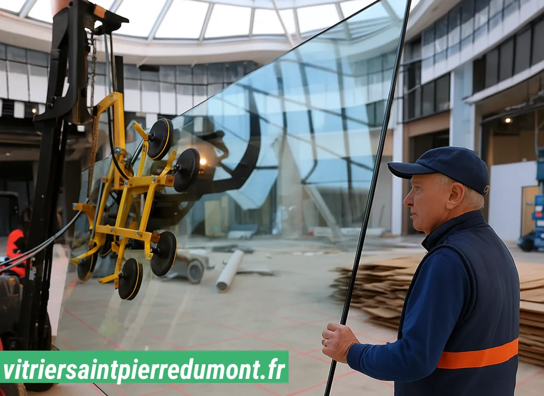 Remplacement de vitrine magasin Saint-Pierre-du-Mont